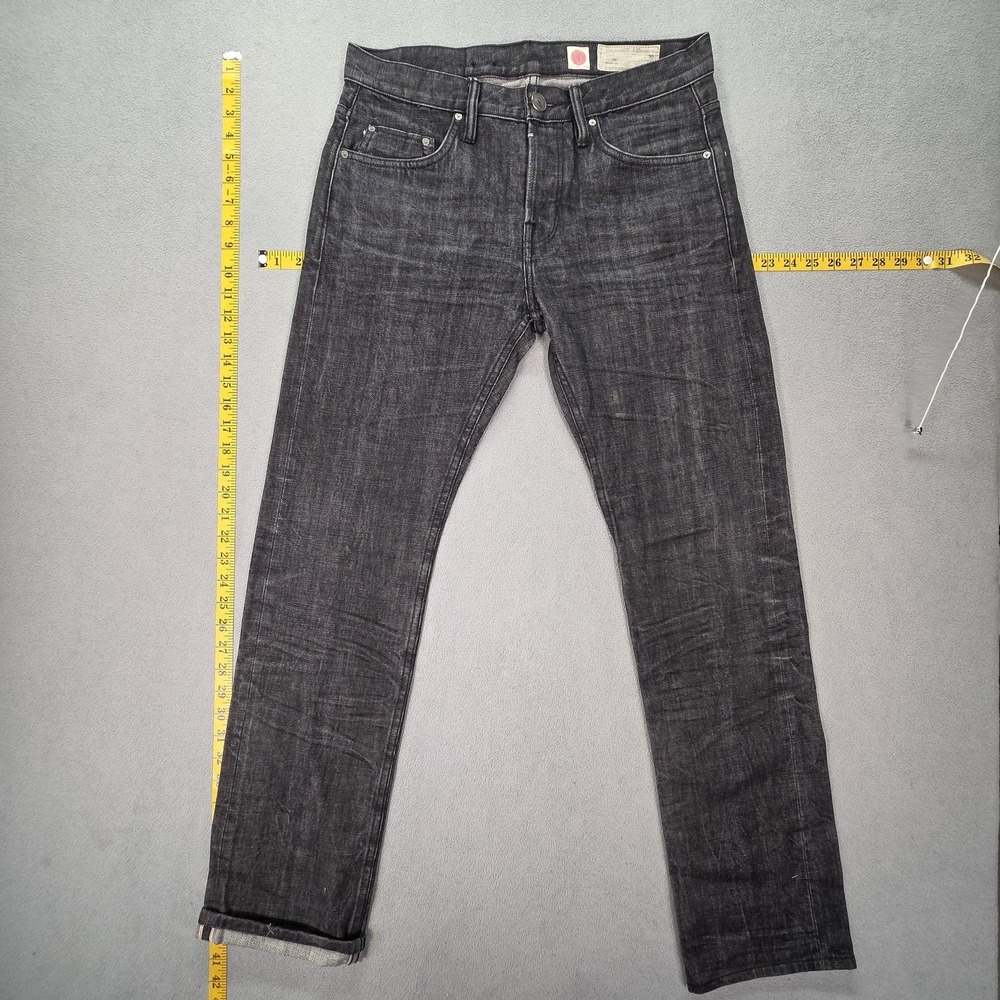Japanese Selvedge Jeans Mens Selvedge Slim Tapered‎ Button Fits 31x31